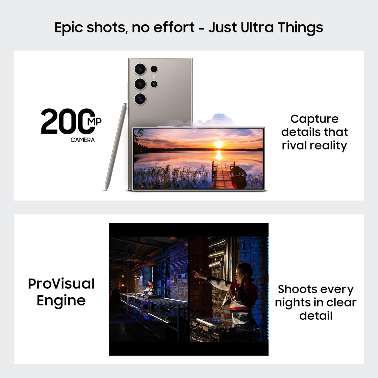 Samsung Galaxy S24 Ultra 5G AI Smartphone with Galaxy AI (Titanium Gray, 12GB, 256GB Storage), Snapdragon 8 Gen 3, 200 MP Camera with ProVisual Engine and 5000mAh Battery - View 6